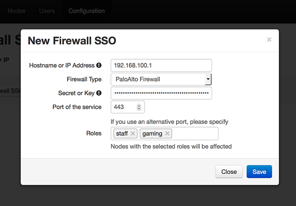 Add a PaloAlto Firewall in PacketFence