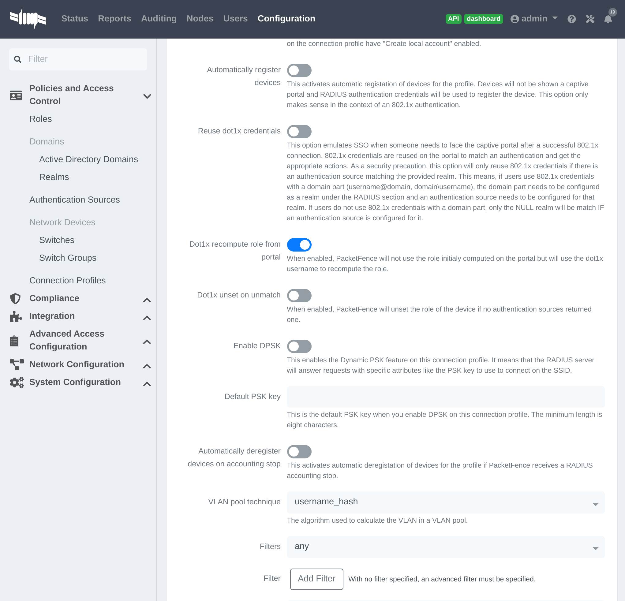 Connection Filter