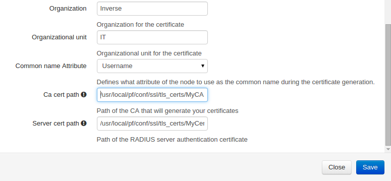 MSPKI configuration