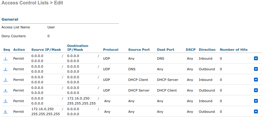 Cisco WLC ACL